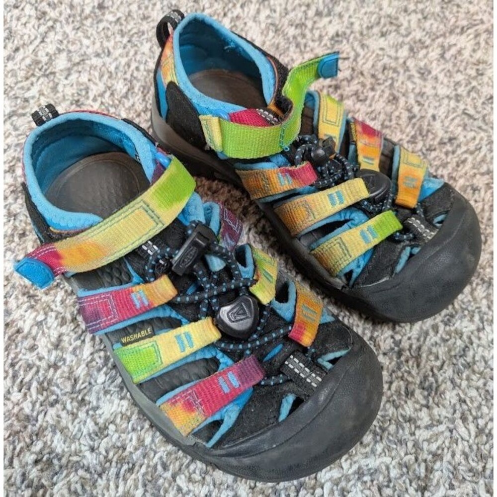 KEEN Newport Retro Tie Dye Rainbow Waterproof Sandals Size 12 US
